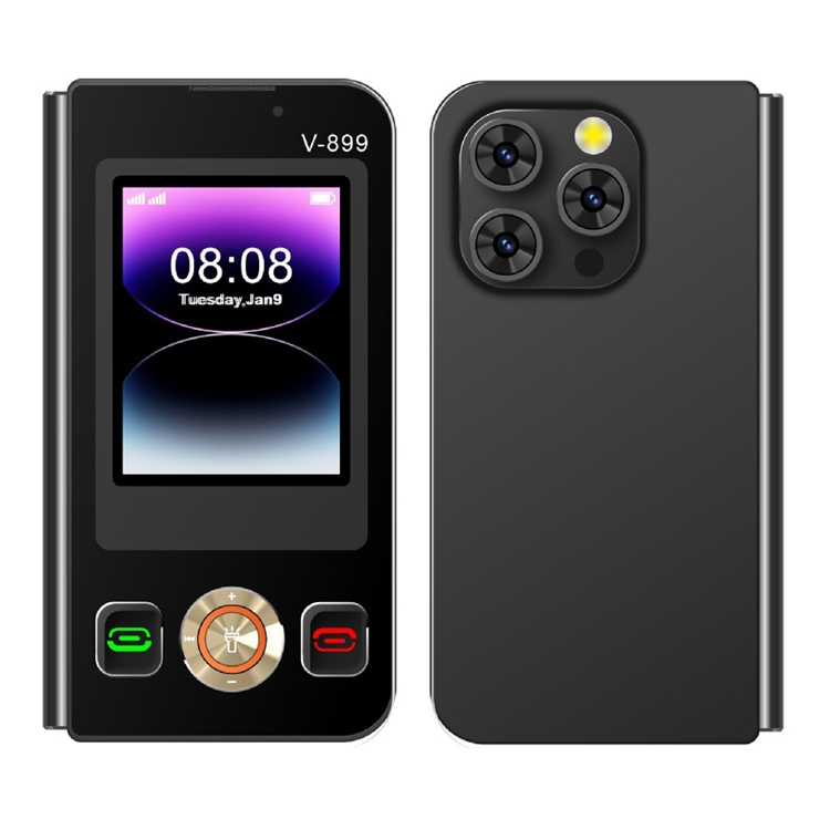 SOYES V 899 32MB 64MB 2.4 inch 2.8 inch Display MTK6261D CPU BT 3.0 Network 2G Dual SIM Black