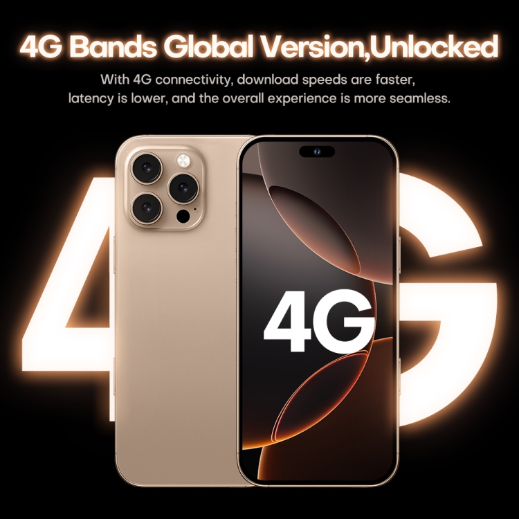 Smartphone I16 Pro Max - Écran 6,8 Pouces, 5G, Android 15, 128 Go, Double SIM, Débloqué, Neuf Et Garanti 1 An