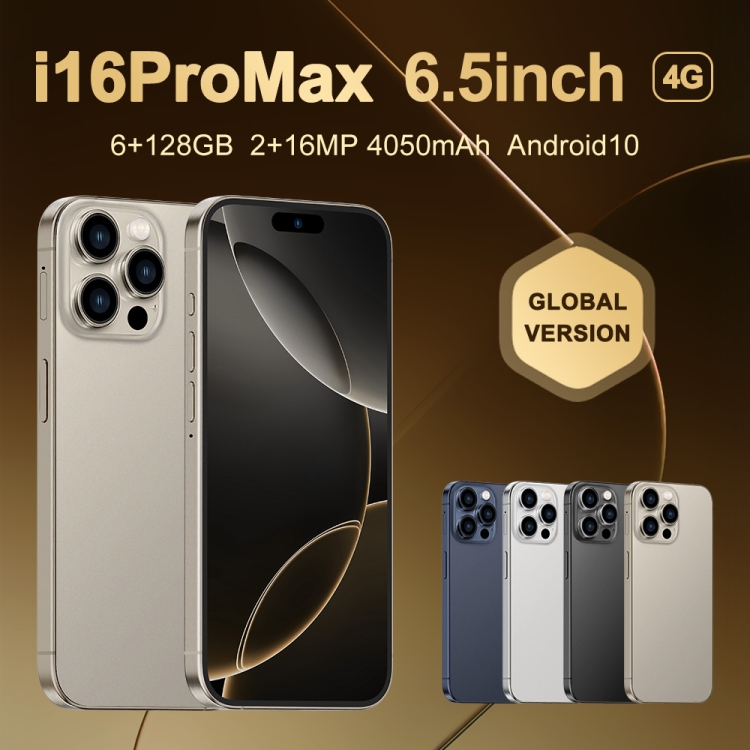 i16 Pro Max / Q5A、6GB+128GB、6.5インチ画面、顔認証、Android 10 