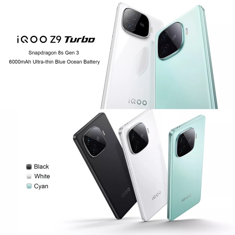 iQOO Z9 Turbo+ ホワイト 12GB/256GB Vivo IQOO Z9 Turbo 5G Smartphone 16GB RAM, 256GB Storage