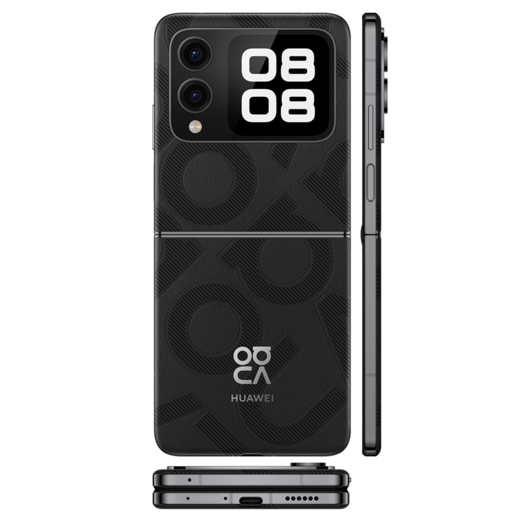 Huawei nova Flip, 12GB+512GB, Side Fingerprint Identification, 6.94 inch + 2.14 inch HarmonyOS 4.2 Octa Core, NFC, OTG, Not Support Google Play (Black)