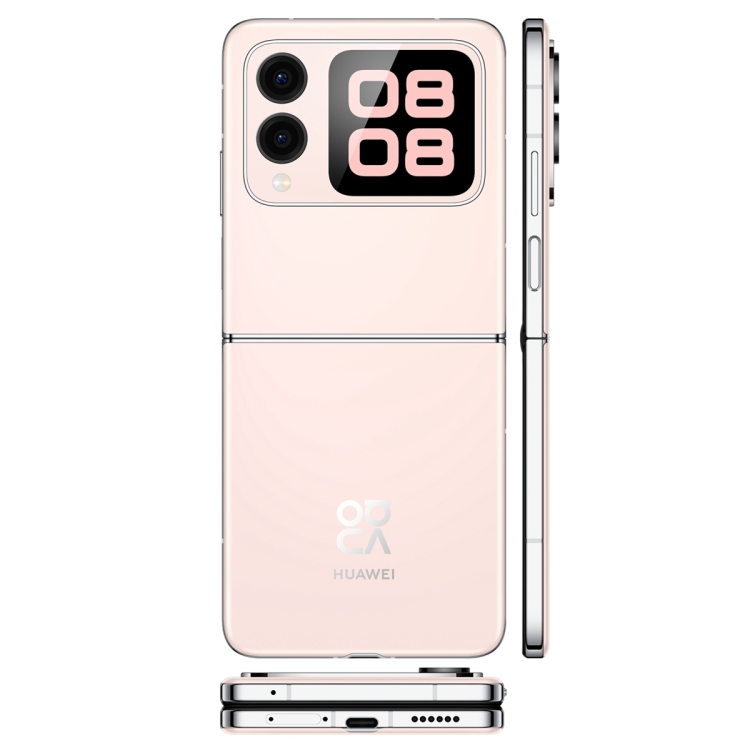 Huawei nova Flip, 12GB+512GB, Side Fingerprint Identification, 6.94 inch + 2.14 inch HarmonyOS 4.2 Octa Core, NFC, OTG, Not Support Google Play (Pink)