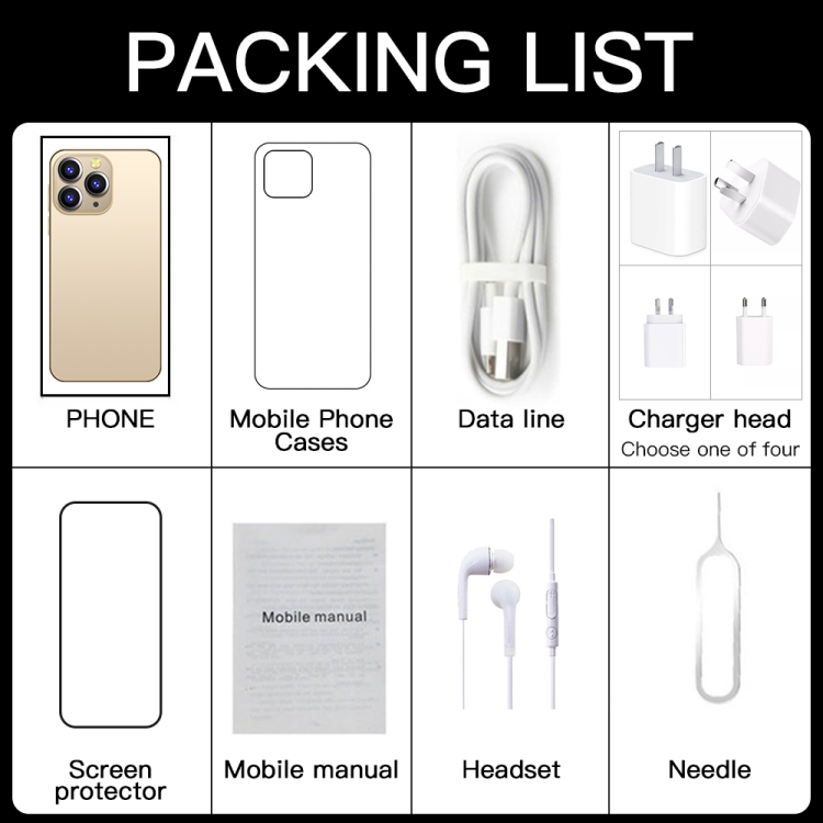 i14 Pro Max N86, 4GB+32GB, 6.3 inch, Face Identification, Android 10 MTK6737 Quad Core, Network: 4G, with 64GB TF Card (Blue) - B14