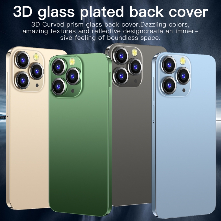 i14 Pro Max N86, 4GB+32GB, 6.3 inch, Face Identification, Android 10 MTK6737 Quad Core, Network: 4G, with 64GB TF Card (Blue) - B3