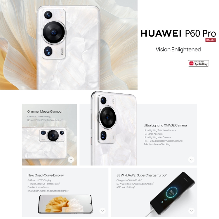 Comprar HUAWEI P60 Pro con Cámara XMAGE - HUAWEI Colombia