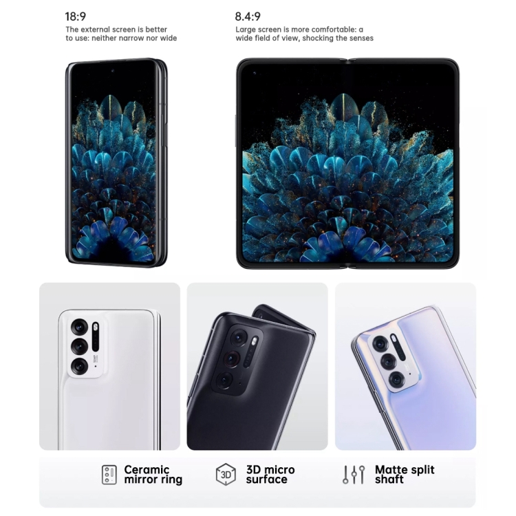 OPPO Find N 5G, 12GB+512GB, 50MP Camera, Chinese Version