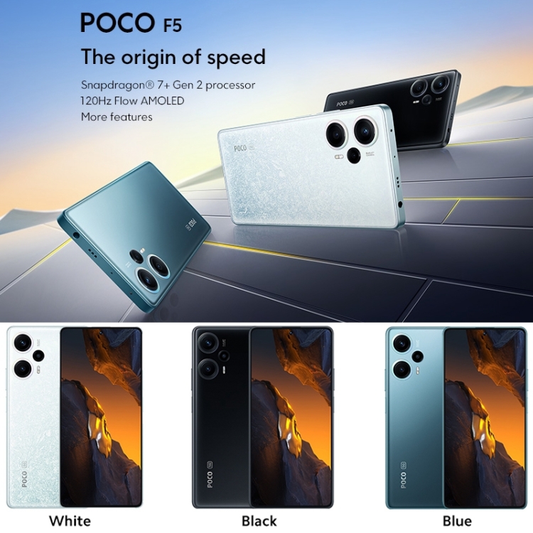 香港倉庫] Xiaomi POCO F5 5G グローバル、64MP カメラ、8GB+256GB