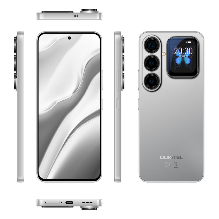 [HK Warehouse] Oukitel P2 Plus, 12GB+256GB, 5000mAh, Screen Fingerprint Identification, 6.7 inch Android 16 MediaTek Dimensity 7100 Octa Core, NFC, OTG, Network: 5G (Grey)