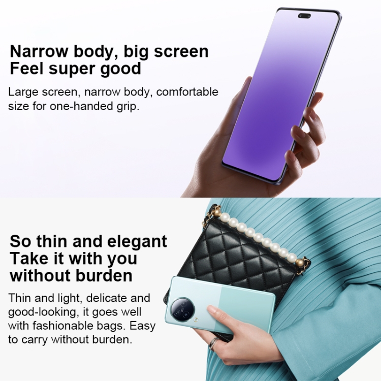 Xiaomi Citizen 3 5G, appareil photo 50MP, 16 Go + 1 To, Caméras arrière triples + caméras frontales doubles, identification d'empreintes digitales à l'écran, batterie 4500 mAh, MIUI 6,55 pouces 14 Dimensity 8200-Ultra Octa Core 4 nm jusqu'à 3,1 GHz, réseau : 5G, NFC (gris) - B2