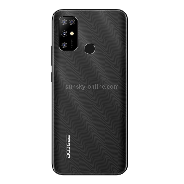 [HK Warehouse] DOOGEE X96 Pro, 4GB+64GB, Quad Back Cameras, 5400mAh Battery, Rear-mounted Fingerprint Identification, 6.52 inch Water-drop Screen Android 11.0 SC9863A OCTA-Core up to 1.6GHz, Network: 4G, OTG, Dual SIM(Black) - 1