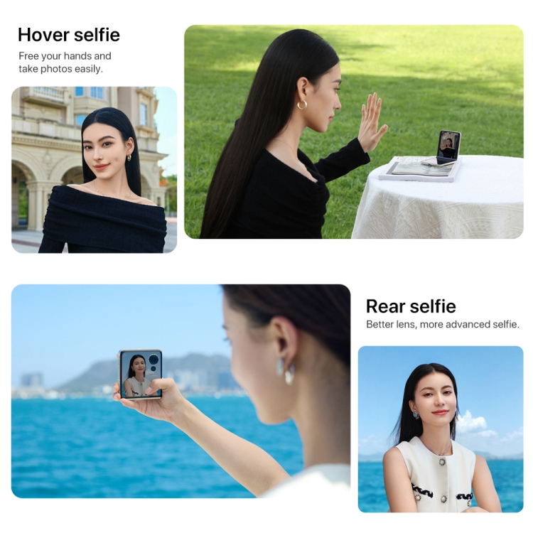 Honor Magic V Flip, 12GB+512GB, 6.8 inch + 4.0 inch Screen MagicOS 8.0 Snapdragon 8+ Gen 1 Octa Core, Network: 5G, NFC, OTG (Black) - B11