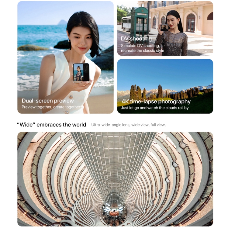 Honor Magic V Flip, 12GB+512GB, 6.8 inch + 4.0 inch Screen MagicOS 8.0 Snapdragon 8+ Gen 1 Octa Core, Network: 5G, NFC, OTG (Black) - B12