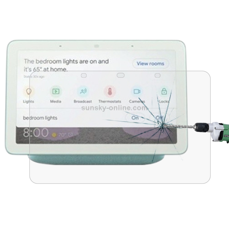 0.3mm 9H 2.5D HD Explosion-proof Tempered Glass Film for Google Home Hub Smart Speaker 0.3mm 9H 2.5D HD Explosion-proof Tempered Glass Film for Google Home Hub Smart Speaker