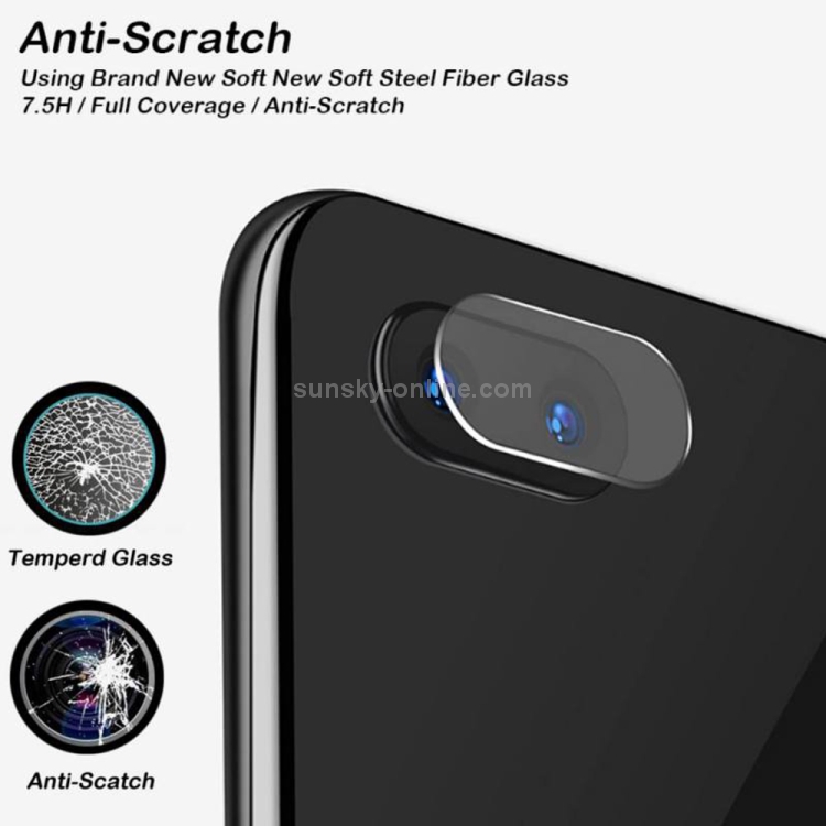 Round Edge Rear Camera Lens Tempered Glass Film for OPPO A9