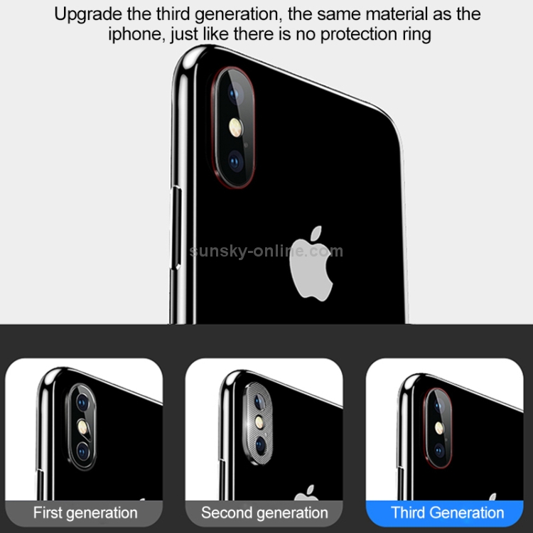 For iPhone XS 10pcs Titanium Alloy Metal Camera Lens Protector Tempered Glass Film(Black) For iPhone XS 10pcs Titanium Alloy Metal Camera Lens Protector Tempered Glass Film(Black)