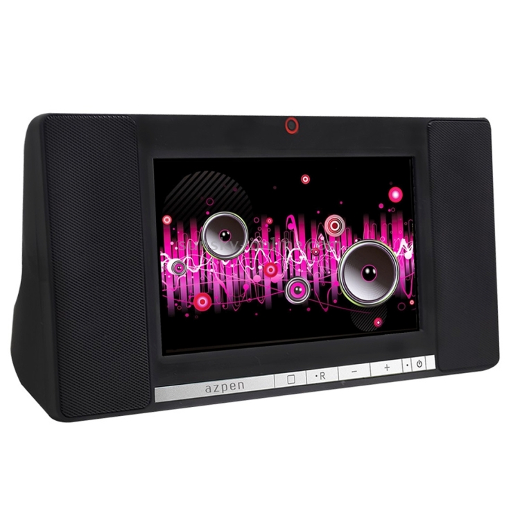 azpen A760 WiFi Bluetooth Smart Speaker, 7.0 inch Touch Screen, Android 5.1 Allwinner A33 Cortex A7 Quad Core 1.3GHz, RAM: 1GB, ROM: 8GB, 0.3MP Camera(Black) azpen A760 WiFi Bluetooth Smart Speaker, 7.0 inch Touch Screen, Android 5.1 Allwinner A33 Cortex A7 Quad Core 1.3GHz, RAM: 1GB, ROM: 8GB, 0.3MP Camera(Black)