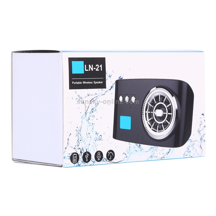 LN-21 DC 5V Portable Wireless Speaker with Hands-free Calling, Support USB & TF Card (Black) LN-21 DC 5V Portable Wireless Speaker with Hands-free Calling, Support USB & TF Card (Black)