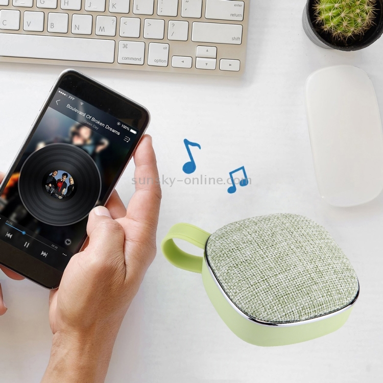 X25 Portable Fabric Design Bluetooth Stereo Speaker with Built-in MIC, Support Hands-free Calls & TF Card & AUX IN, Bluetooth Distance: 10m(Green) X25 Portable Fabric Design Bluetooth Stereo Speaker with Built-in MIC, Support Hands-free Calls & TF Card & AUX IN, Bluetooth Distance: 10m(Green)