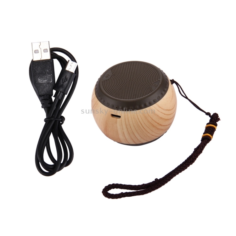 A14 Mini Portable Drum Shaped Wood Texture Bluetooth Stereo Speaker with Lanyard, Bluetooth Distance: 10m(Brown) A14 Mini Portable Drum Shaped Wood Texture Bluetooth Stereo Speaker with Lanyard, Bluetooth Distance: 10m(Brown)