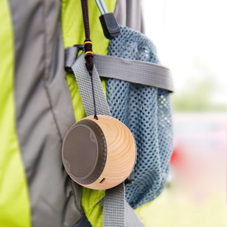 A14 Mini Portable Drum Shaped Wood Texture Bluetooth Stereo Speaker with Lanyard, Bluetooth Distance: 10m(Brown) A14 Mini Portable Drum Shaped Wood Texture Bluetooth Stereo Speaker with Lanyard, Bluetooth Distance: 10m(Brown)