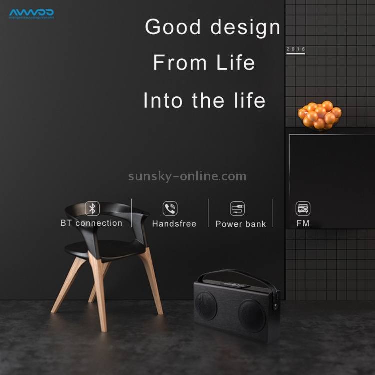 A006 Portable Wood Bluetooth V2.1 Stereo Speaker with Mic, Support Hands-free & AUX Line In & FM & USB Power Bank & LED Display (Black) A006 Portable Wood Bluetooth V2.1 Stereo Speaker with Mic, Support Hands-free & AUX Line In & FM & USB Power Bank & LED Display (Black)