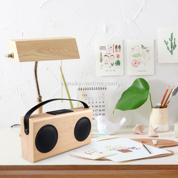 A006 Portable Wood Bluetooth V2.1 Stereo Speaker with Mic, Support Hands-free & AUX Line In & FM & USB Power Bank & LED Display (Black) A006 Portable Wood Bluetooth V2.1 Stereo Speaker with Mic, Support Hands-free & AUX Line In & FM & USB Power Bank & LED Display (Black)