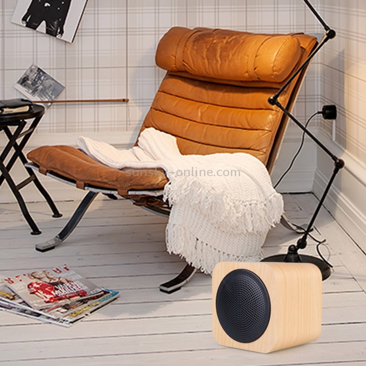 A008 Portable Wood Cubic Bluetooth V4.1 Stereo Speaker with Mic, Support Hands-free & AUX Line In (Yellow) A008 Portable Wood Cubic Bluetooth V4.1 Stereo Speaker with Mic, Support Hands-free & AUX Line In (Yellow)