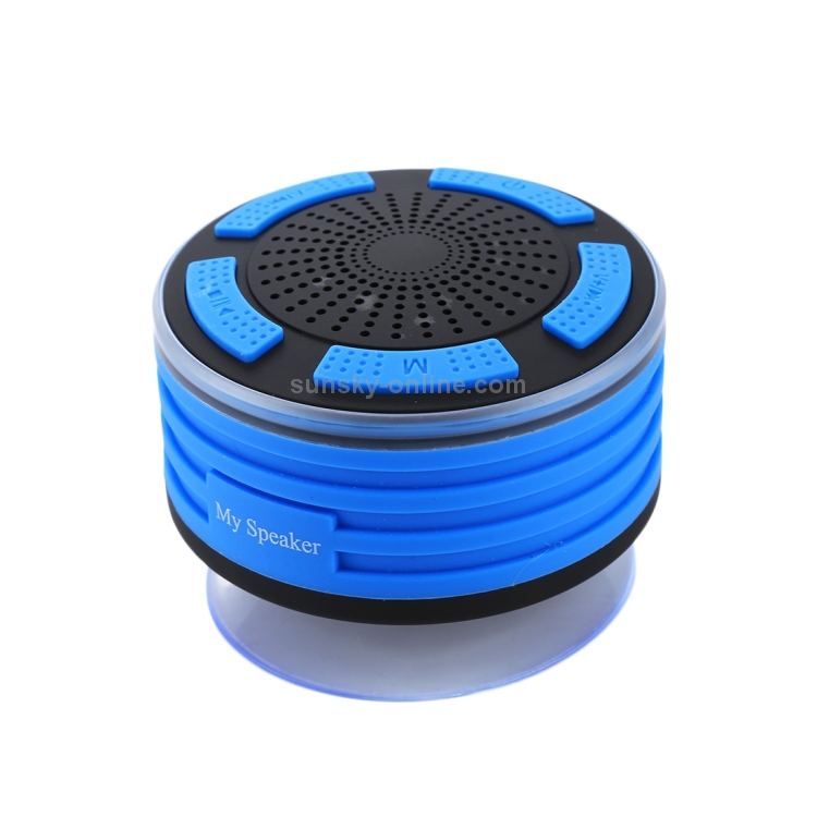 F013 Mini portátil IPX7 a prueba de agua Bluetooth V4.0 Altavoz estéreo  Reproductor de MP3 con luz LED de colores y ventosa