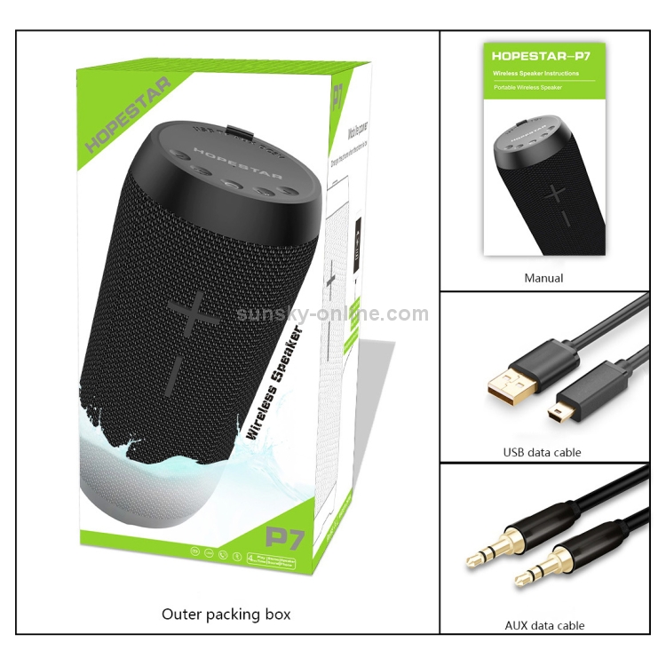 HOPESTAR P7 Mini Portable Rabbit Wireless Bluetooth Speaker, Built-in Mic, Support AUX / Hand Free Call / FM / TF(Grey) HOPESTAR P7 Mini Portable Rabbit Wireless Bluetooth Speaker, Built-in Mic, Support AUX / Hand Free Call / FM / TF(Grey)
