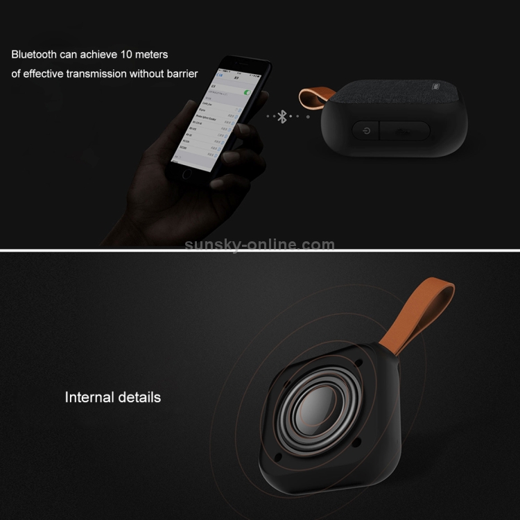 REMAX Portable Music Playback Fabric IPX5 Waterproof Bluetooth Speaker REMAX Portable Music Playback Fabric IPX5 Waterproof Bluetooth Speaker