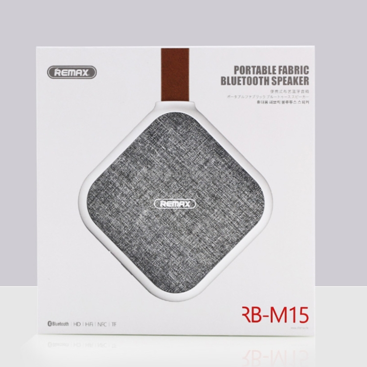 REMAX Portable Music Playback Fabric IPX5 Waterproof Bluetooth Speaker REMAX Portable Music Playback Fabric IPX5 Waterproof Bluetooth Speaker