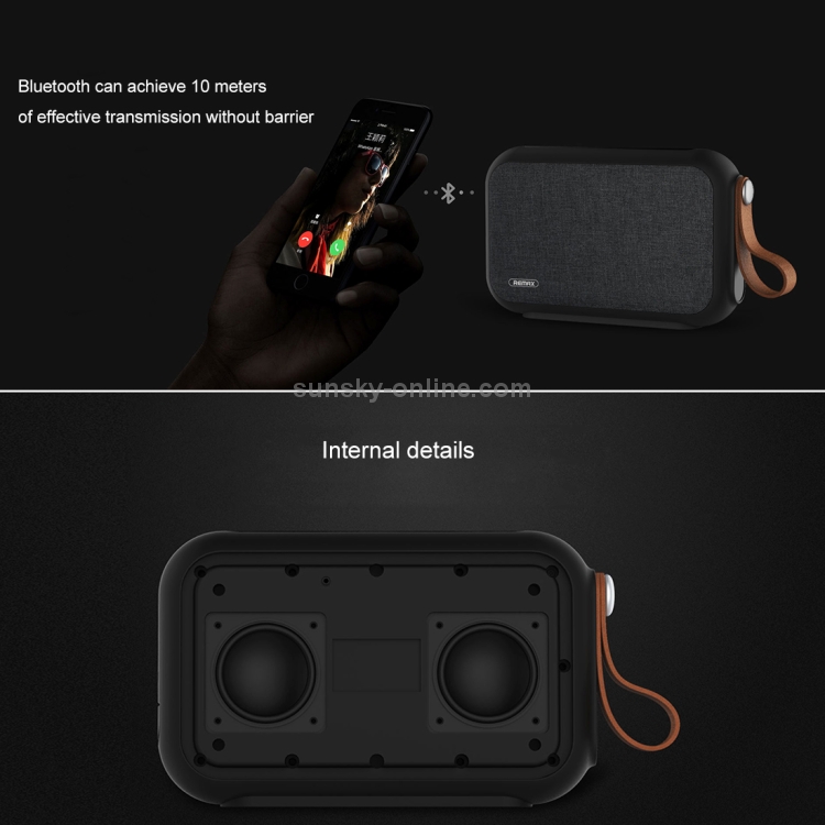 REMAX Portable Music Playback Fabric IPX5 Waterproof Bluetooth Speaker REMAX Portable Music Playback Fabric IPX5 Waterproof Bluetooth Speaker