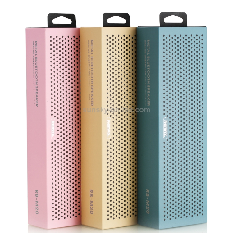 REMAX Portable Music Playback Metal Bluetooth Speaker(Blue) REMAX Portable Music Playback Metal Bluetooth Speaker(Blue)