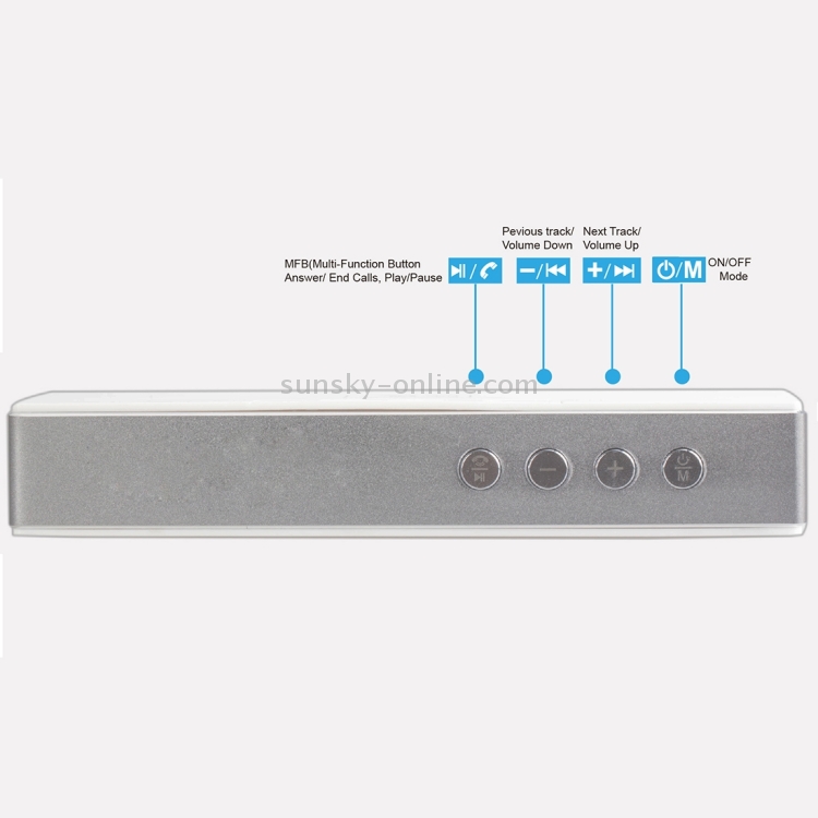 YM370 Multifunctional Bluetooth Speaker with Mic, Support Hands-free Calls & TF Card(Grey) YM370 Multifunctional Bluetooth Speaker with Mic, Support Hands-free Calls & TF Card(Grey)