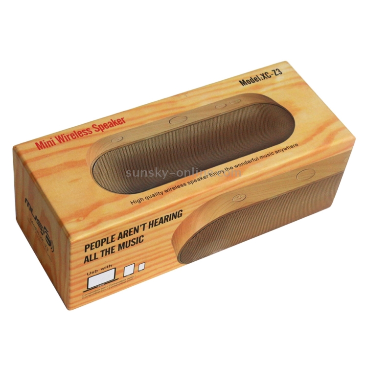 Z3 Mini Portable Wood Grain Pattern Bluetooth Stereo Speaker Z3 Mini Portable Wood Grain Pattern Bluetooth Stereo Speaker
