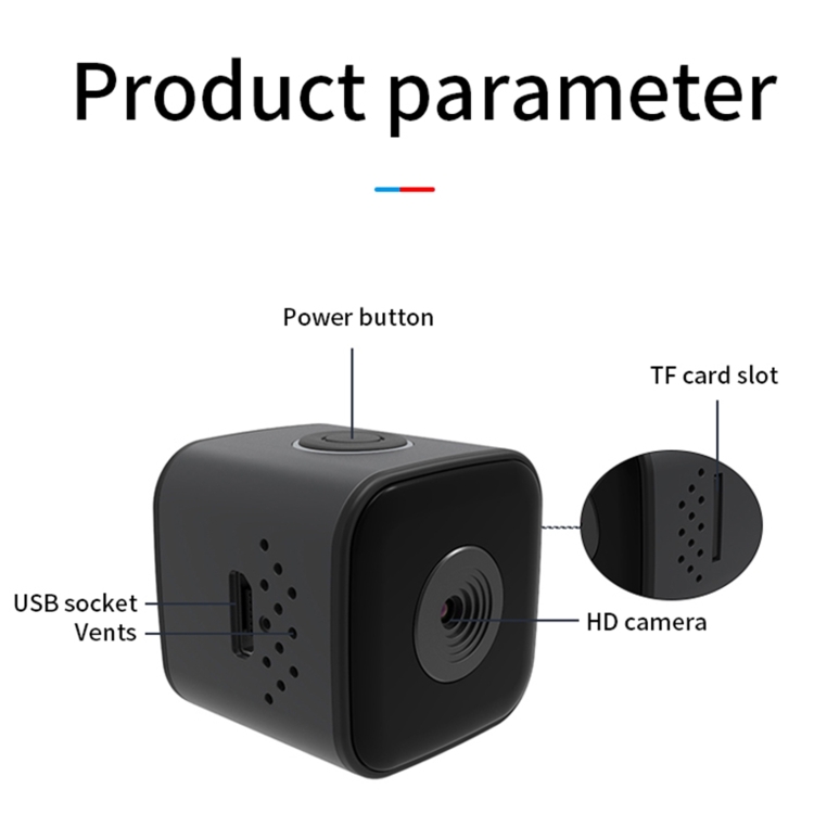 SQ28 1080P Mini cámara inteligente HD a prueba de agua, compatible con visión nocturna y detección de movimiento - 14