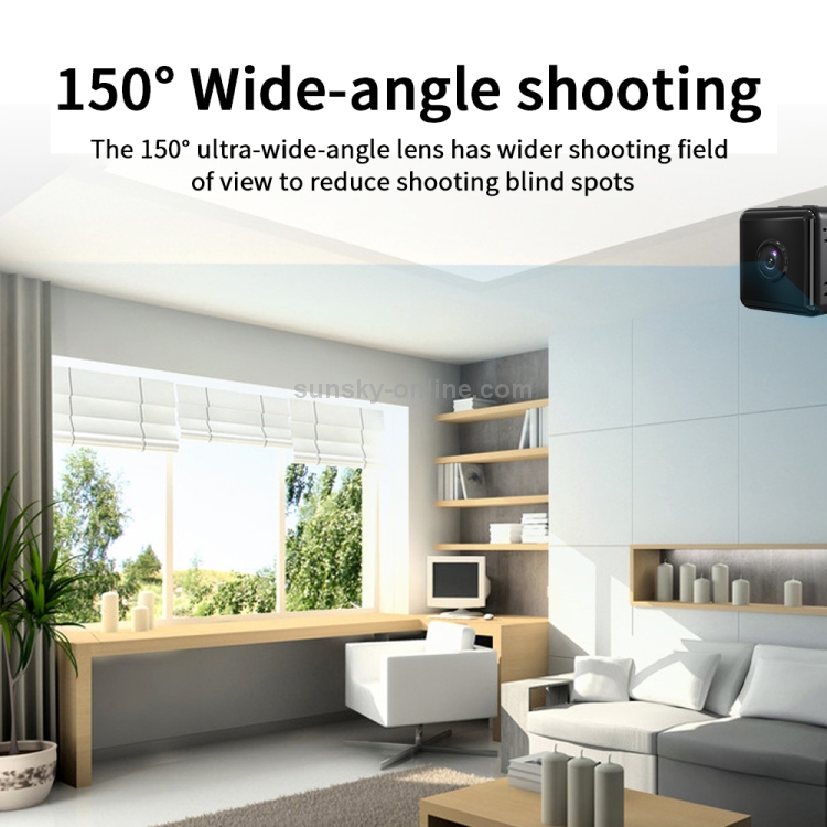 X6D HD 1080P Cámara inalámbrica de vigilancia de la mini cámara, soporte de la visión nocturna de la noche y la detección de movimiento y la tarjeta TF (blanco) - B5
