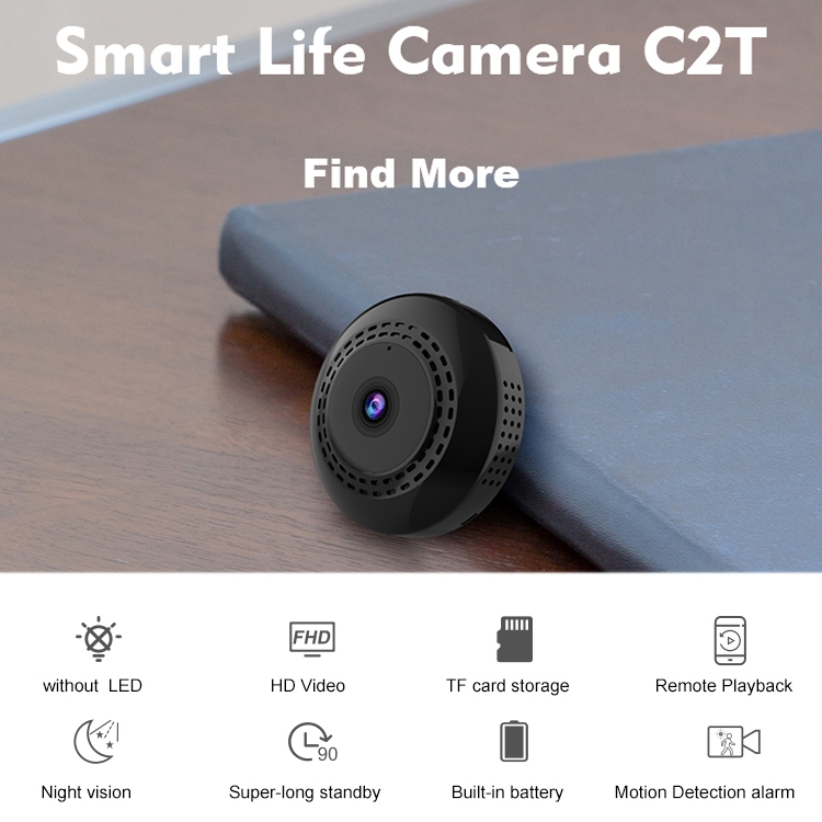 CAMSOY C2T 1080P WiFi Cámara de acción de red inalámbrica Grabadora gran angular - 3