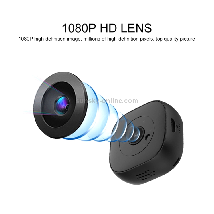 H9 Mini HD 1280 x 720P 120 GRADOS Cámara de vigilancia inalámbrica inteligente con WiFi inteligente inteligente (blanco) - 3