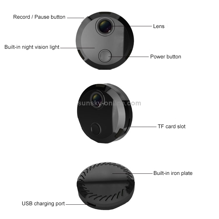 Mini cámara HDQ15 HD 1080P WIFI, con visión nocturna por infrarrojos y vigilancia remota - 2