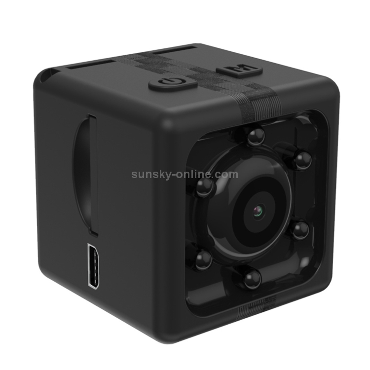 JAKCOM CC2 1080P HD Recorder Cube Smart Mini cámara, con visión nocturna por infrarrojos y detección de movimiento (negro) - 1