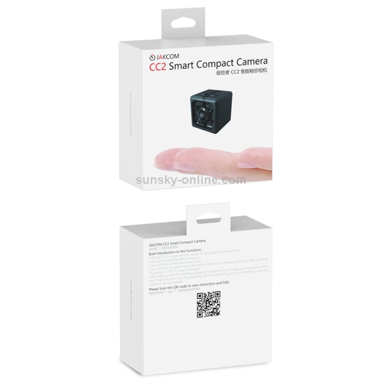 JAKCOM CC2 1080P HD Recorder Cube Smart Mini cámara, con visión nocturna por infrarrojos y detección de movimiento (negro) - 18