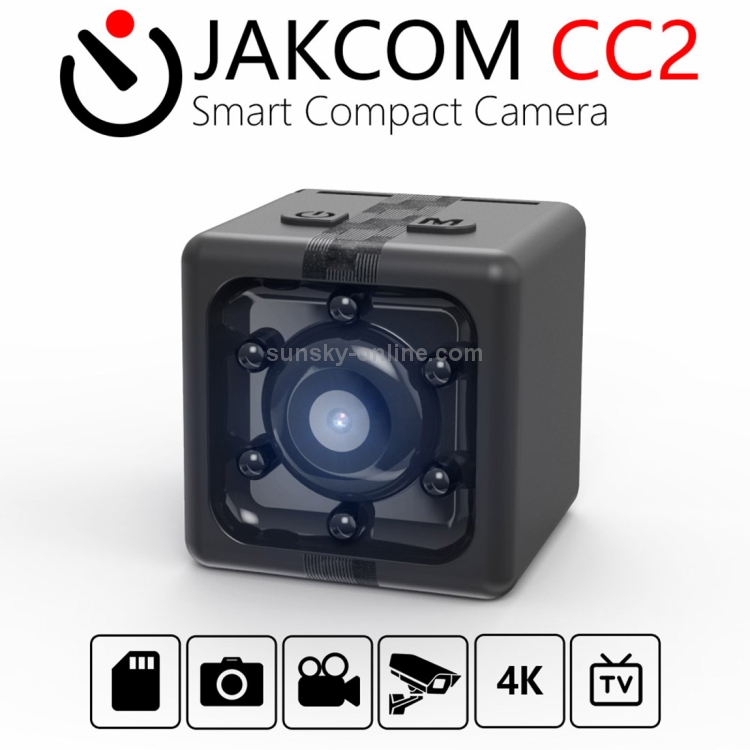 JAKCOM CC2 1080P HD Recorder Cube Smart Mini cámara, con visión nocturna por infrarrojos y detección de movimiento (negro) - 3