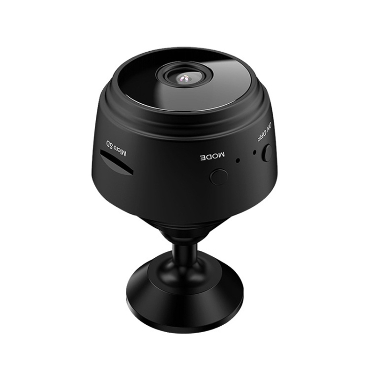 Grabador gran angular de visión nocturna con cámara de red inalámbrica A9 1080P Wifi (negro) - 4