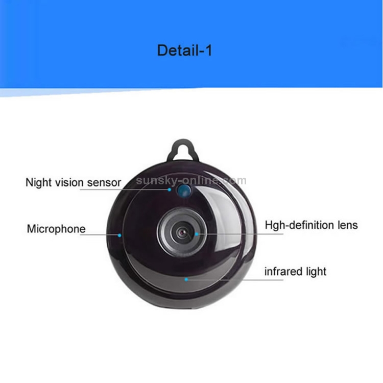 Anpwoo MN001 3518Ev200 1.0 MP Mini HD WiFi IP Camera con 6 LED infrarrojos, soporte de detección de movimiento, visión nocturna y tarjeta TF (Max 64GB) - 15