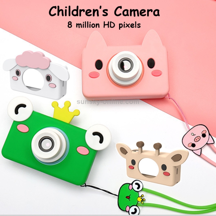 D9 8.0 Mega Pixel Lens Fashion Mini cámara deportiva digital delgada y liviana con pantalla de 2.0 pulgadas y funda protectora con forma de alce y memoria de 32G para niños - 7