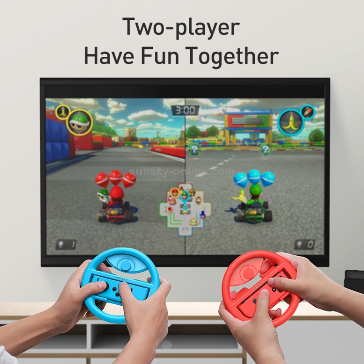 Baseus 1 Pair Steering Wheel Handle Gamepad GS03 for Switch(Grey)