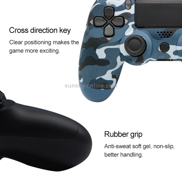 Manette PS4 Sans Fil Bluetooth Double Shock Camouflage de neige