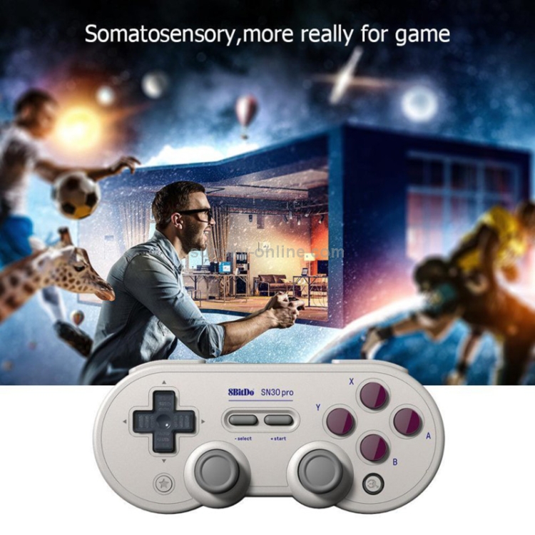8Bitdo SN30ProG Retro Wireless Bluetooth Controller Gamepad For Nintend For Switch Joystick For Android Windows macOS(Light Grey) 8Bitdo SN30ProG Retro Wireless Bluetooth Controller Gamepad For Nintend For Switch Joystick For Android Windows macOS(Light Grey)