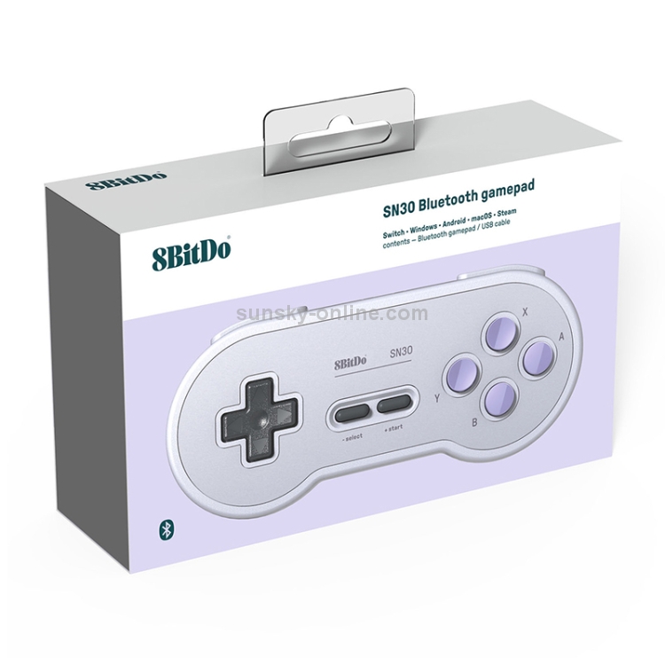 8BitDo SN30 Wireless Bluetooth Controller, Support Nintendo Switch Android MacOS Gamepad(Grey) 8BitDo SN30 Wireless Bluetooth Controller, Support Nintendo Switch Android MacOS Gamepad(Grey)